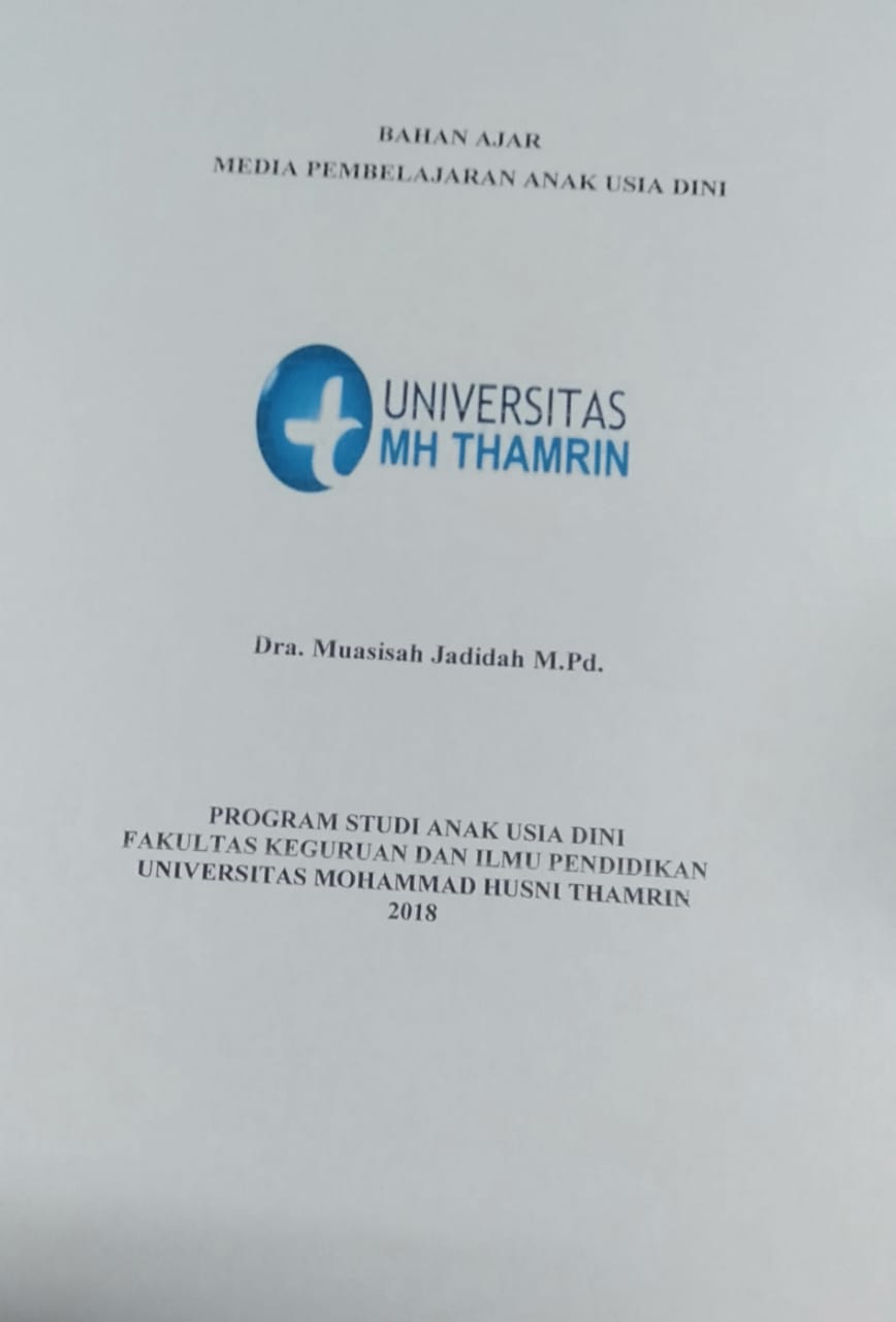 BAHAN AJAR     MEDIA PEMBELAJARAN ANAK USIA DINI