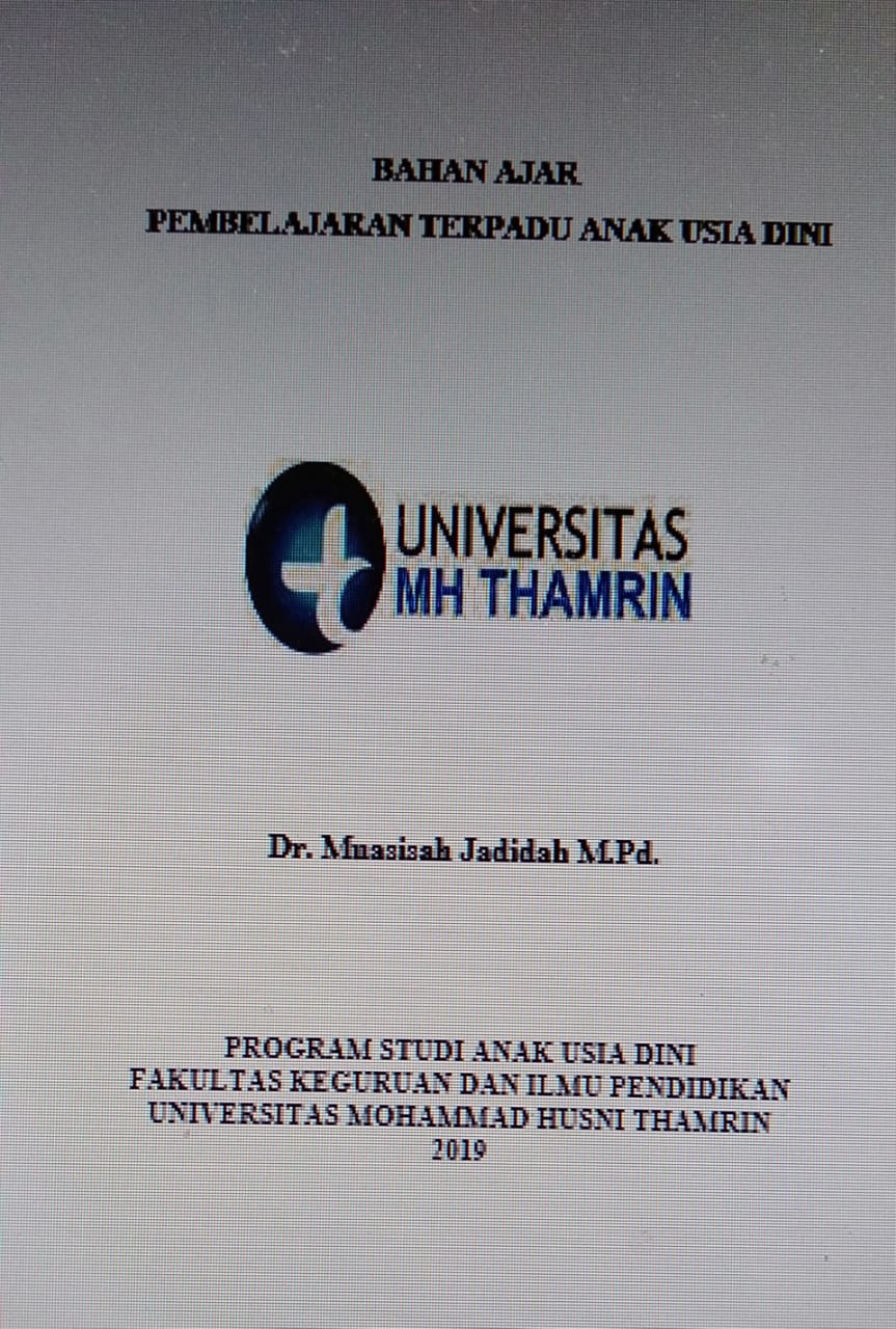 BAHAN AJAR     PEMBELAJARAN TERPADU ANAK USIA DINI