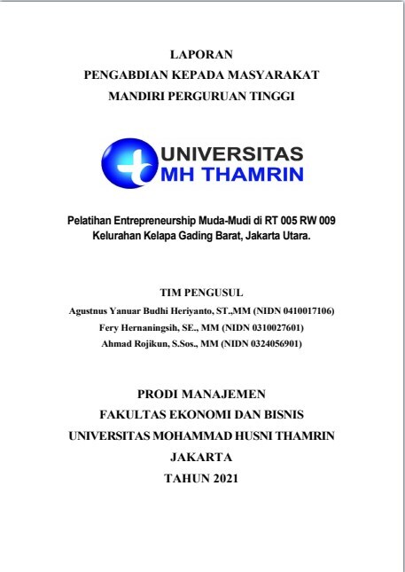 Pelatihan Entrepreneurship Muda-Mudi di RT 005 RW 009 Di Kelurahan Kelapa Gading Barat, Jakarta Utara